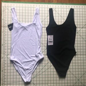 Fashion Nova 1 pc bathsuit /black bodysuit SzS